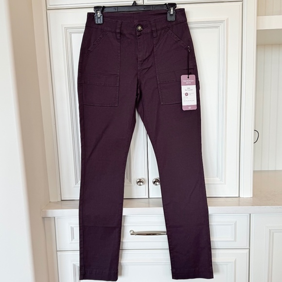 Cabi “The Carpenter” Pants – Dark Eggplant Purple – NWT SZ 2 - Picture 1 of 2